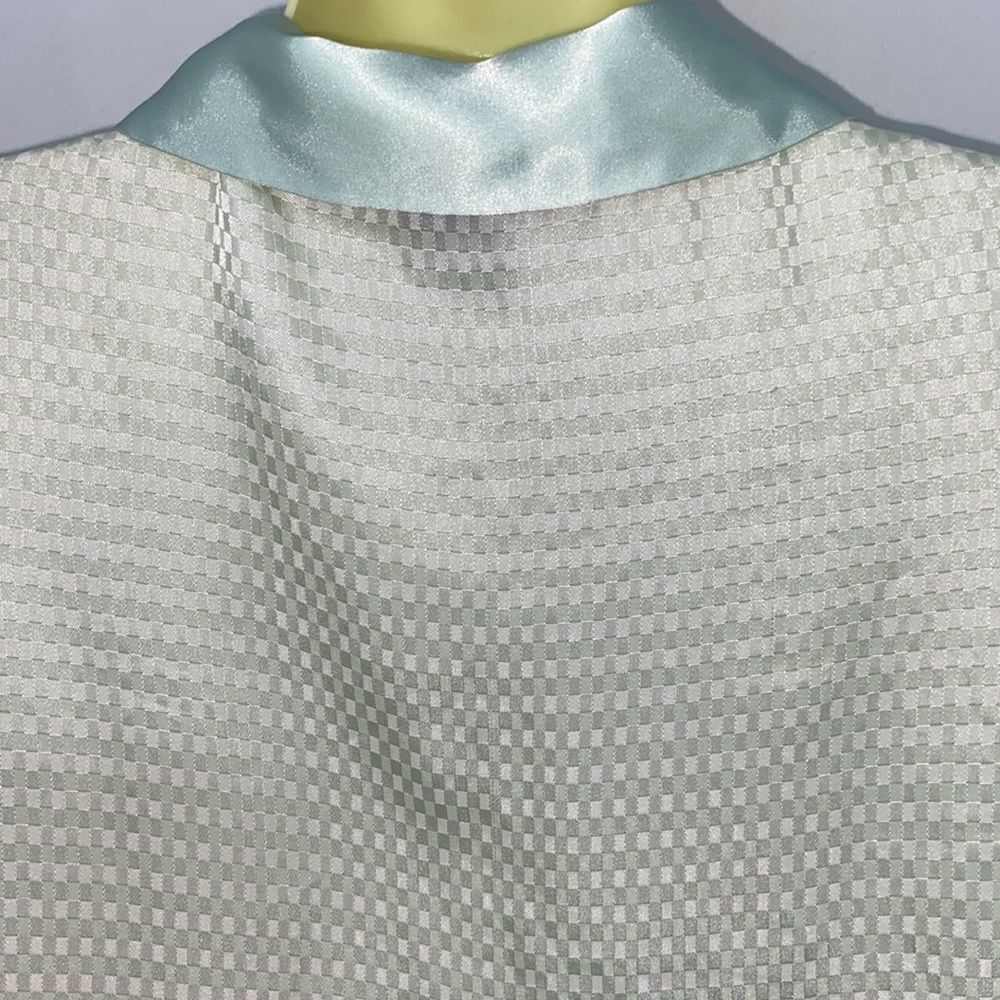 Halston Button Down Mint Green Mini Dress Tunic S… - image 6